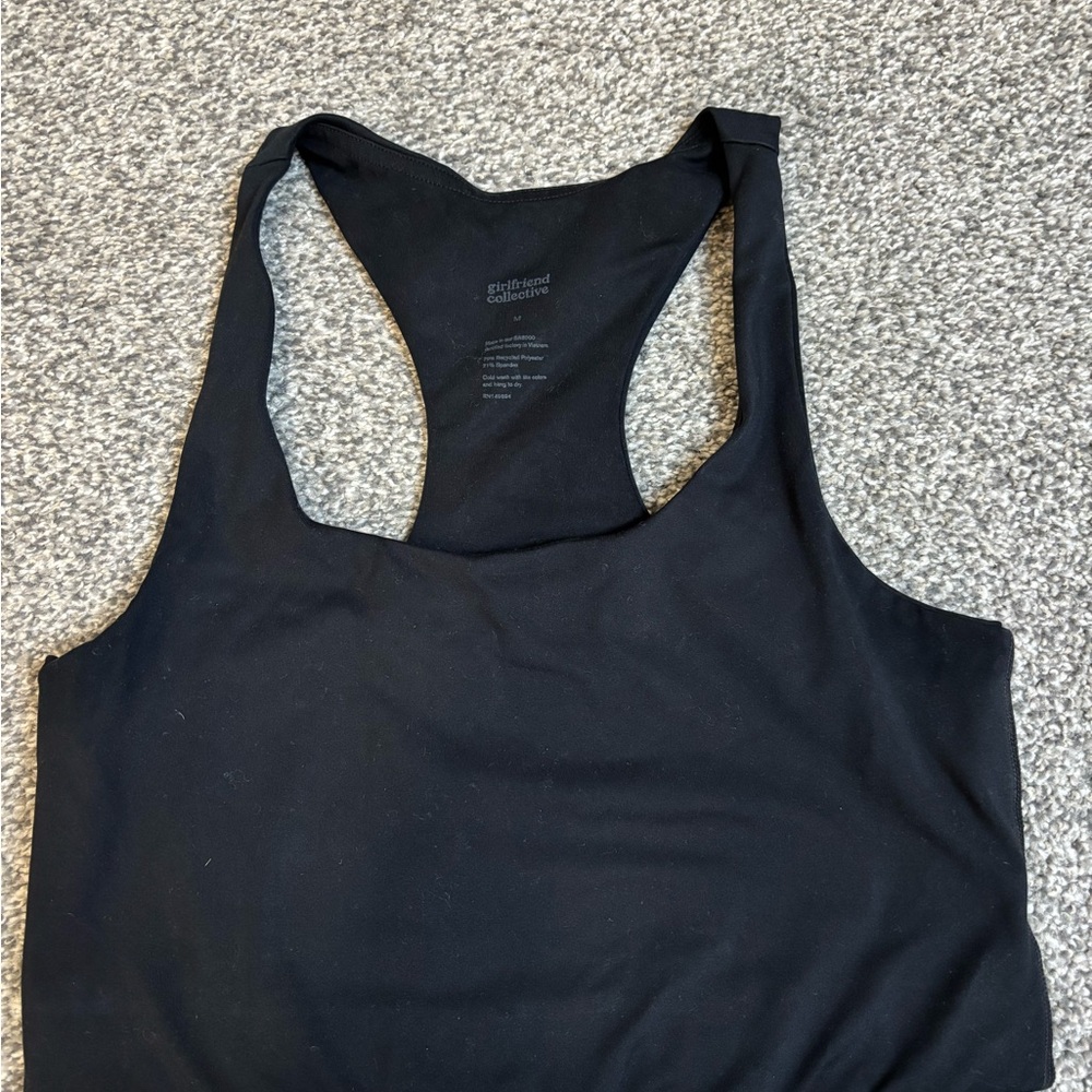 Girlfriend Collective Black Racerback Tank